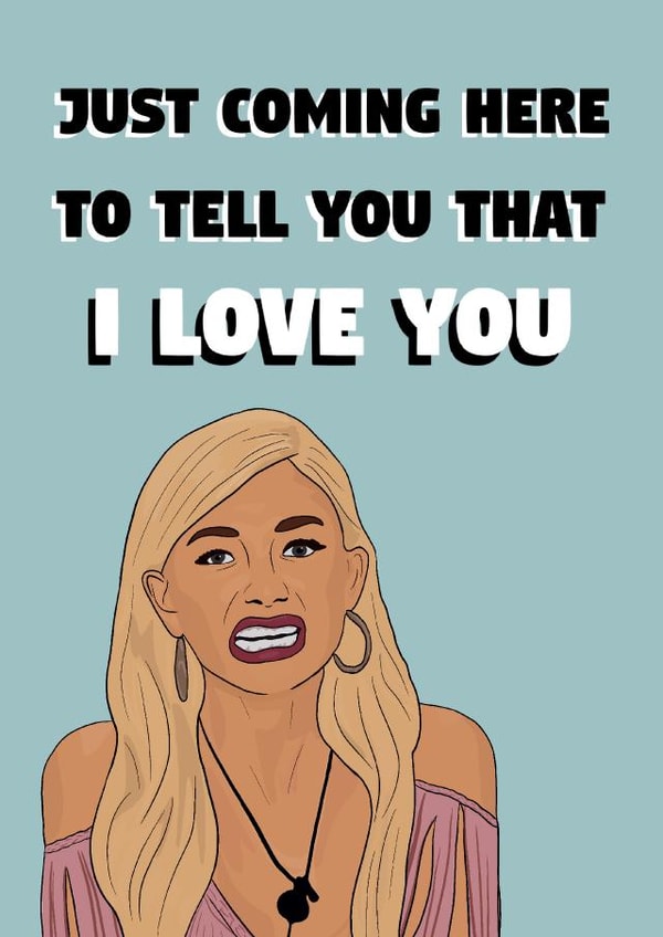 Funny love island card created by darcy beresford