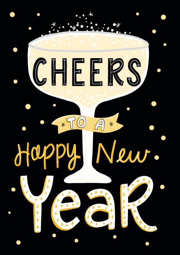 Cheers to a Happy New Year! created by Fox Card Co