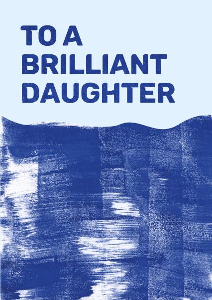 Brilliant daughter birthday card card
