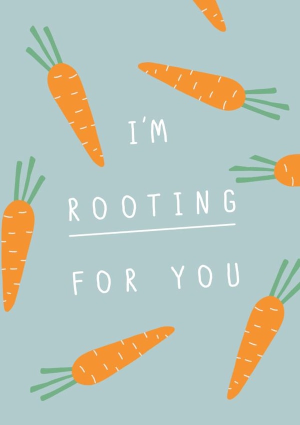 Rooting for you, Good Luck Card created by Belly Flops 