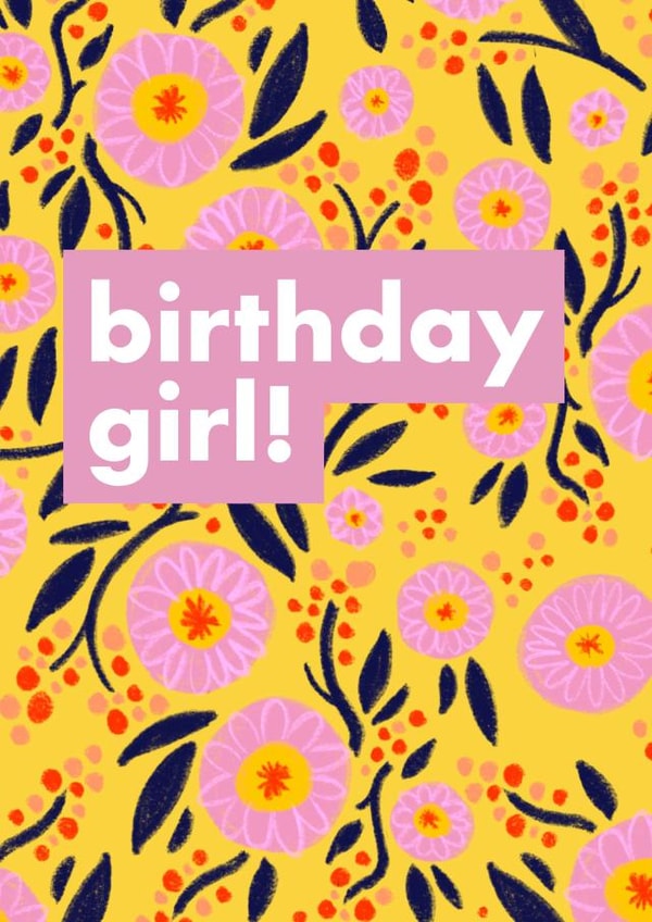 Birthday Girl Flower Card created by Ooh I Like That Design