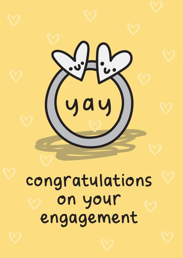 Congratulations on your engagement 1001 created by The Playful Indian