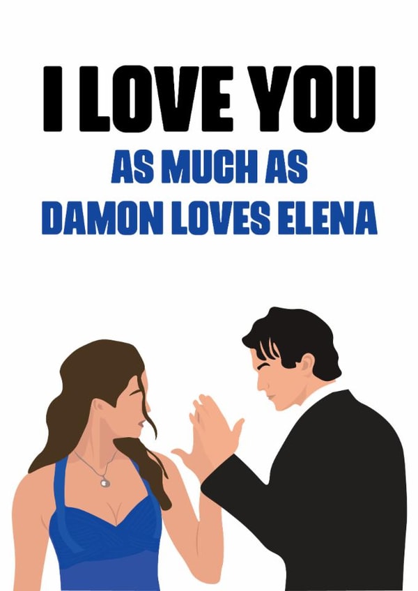 The Vampire Diaries Love Card created by elliemcdesign
