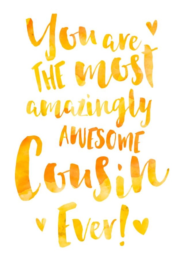 Amazingly Awesome Cousin Appreciation or Birthday Card created by Dig The Earth