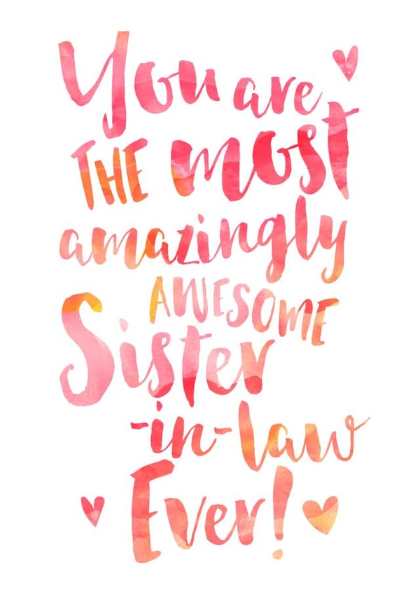 Amazingly Awesome Sister-in-law Appreciation or Birthday Card created by Dig The Earth