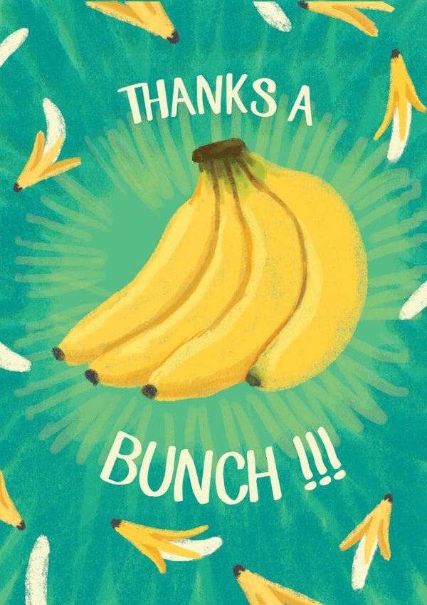 Thank you banana card created by @Alisha Vas