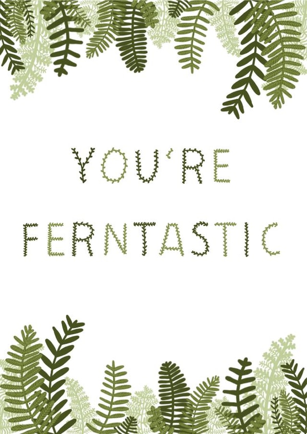 You're Ferntastic Congratulations Card created by Paper Paradise Designs