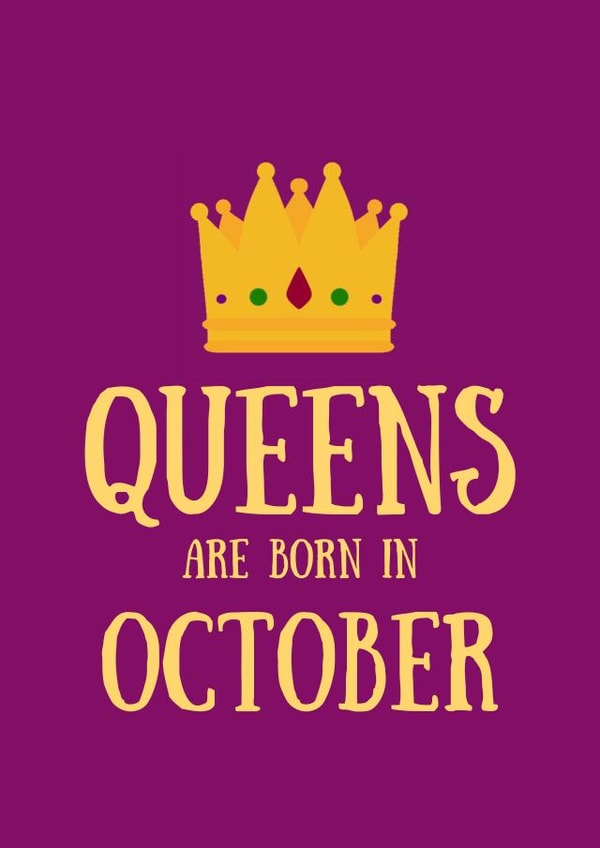 Female October Birthday Card created by SJdesigns