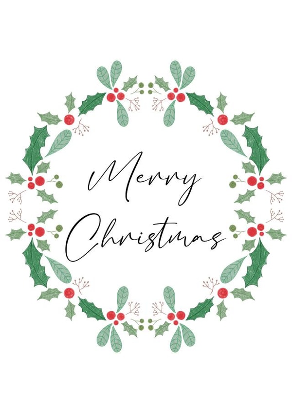 Wreath Christmas Card created by Amy Cole