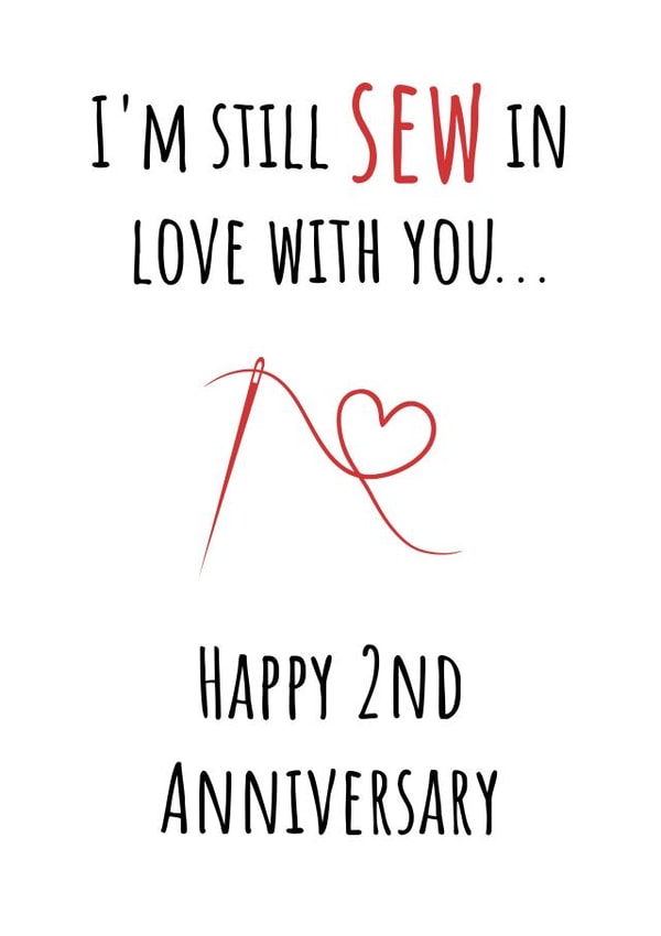 Second Anniversary - I'm Still Sew In Love With You... created by A Bee's Designs