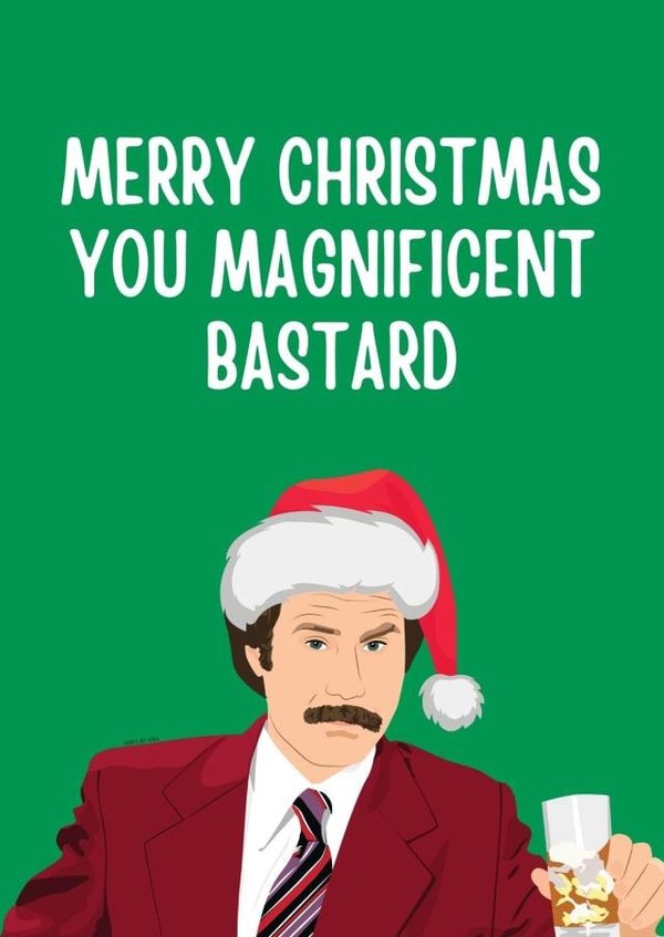 Anchorman Christmas Card created by Highgrove Cards