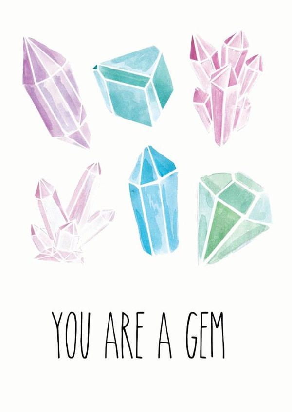 You are a gem thank you card  created by Charlotte Wade