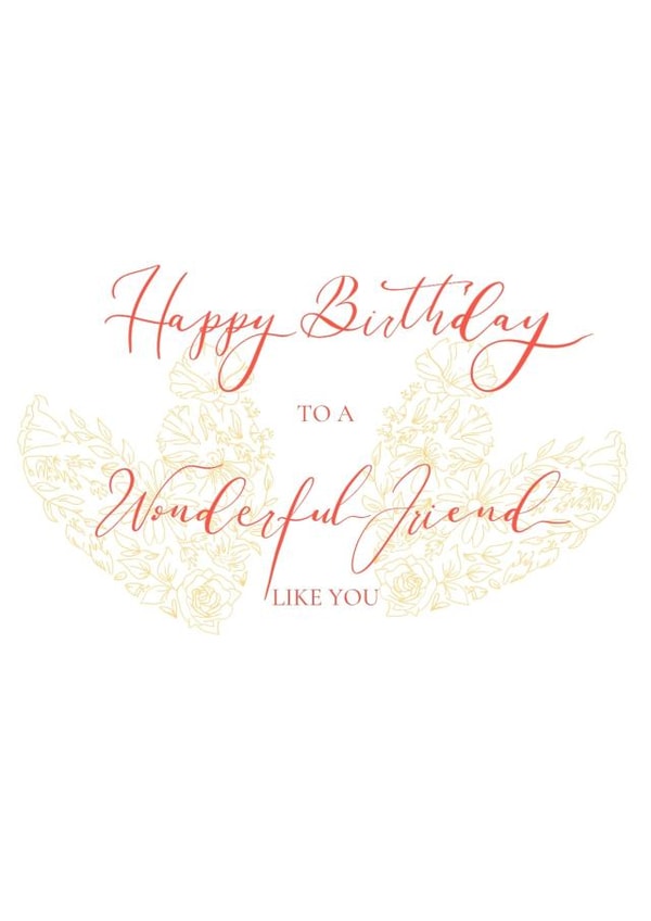 To a Wonderful Friend created by Calligrafi DesignUK