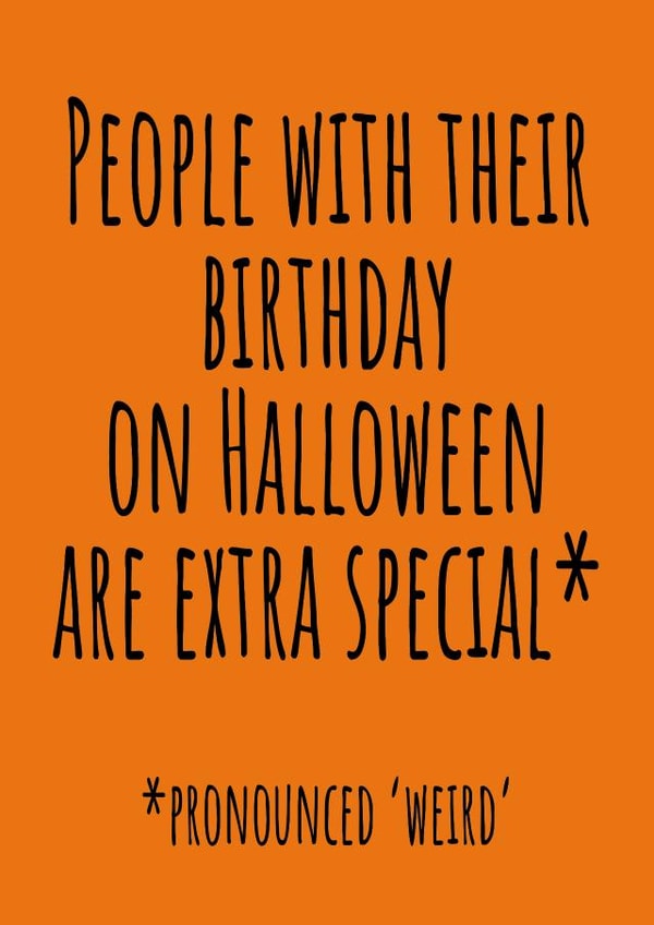 Halloween Birthday Card created by size3art