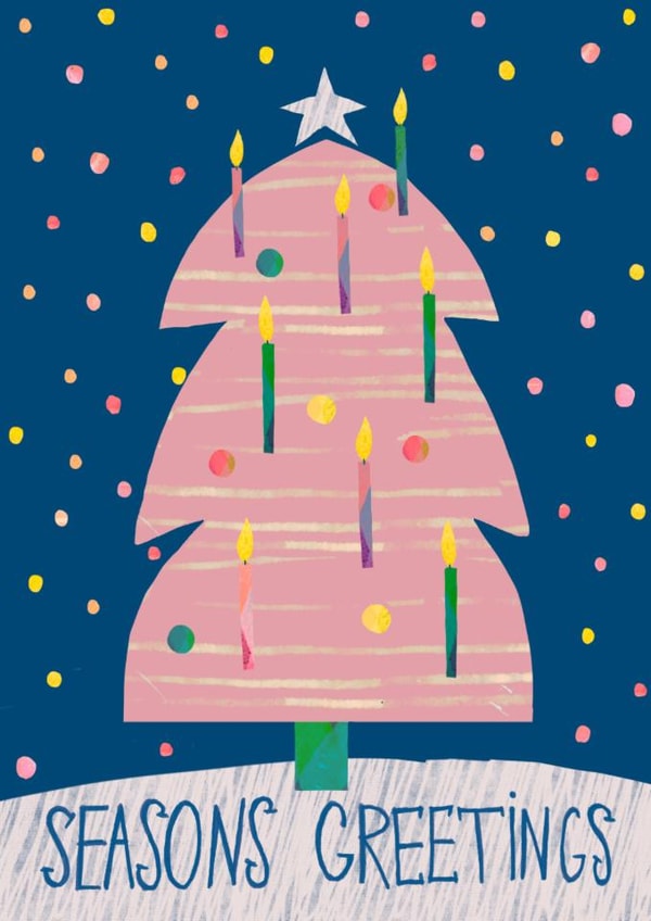 pink christmas tree created by Kamilya Panina