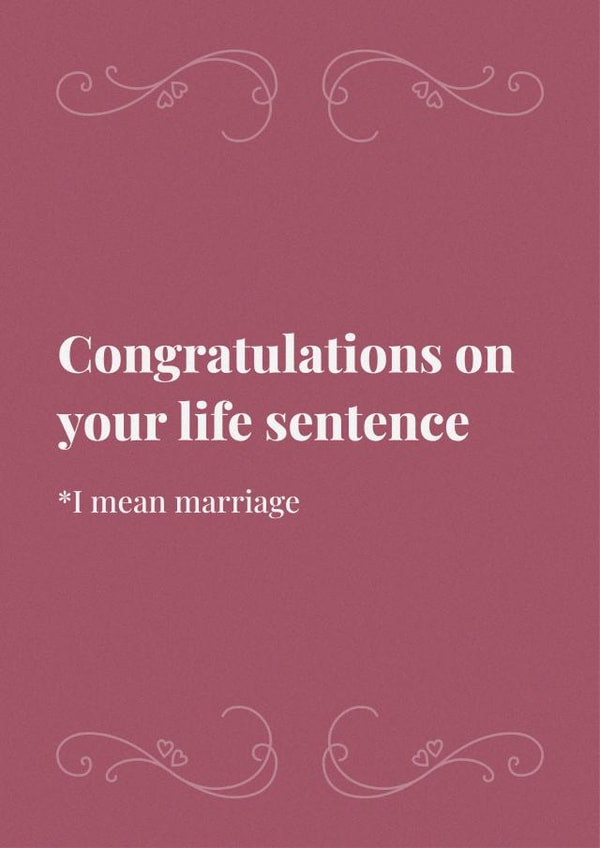 Congratulations on your life sentence created by Rishi