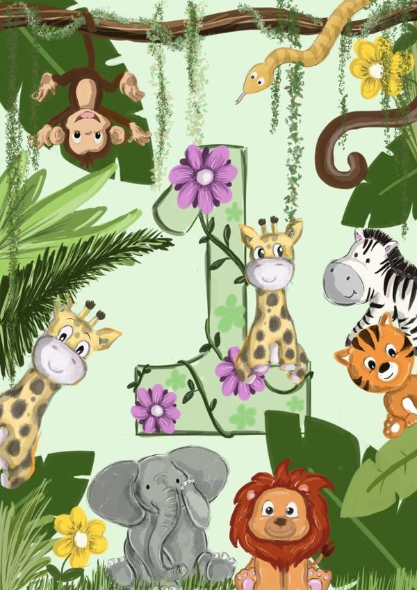 1 jungle card!  created by AP Designs