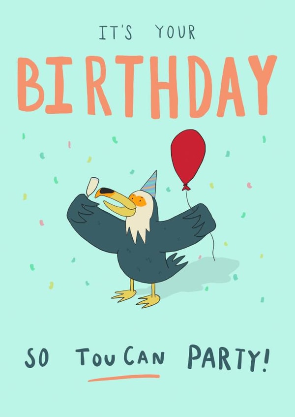 Toucan Birthday Card created by Floydie