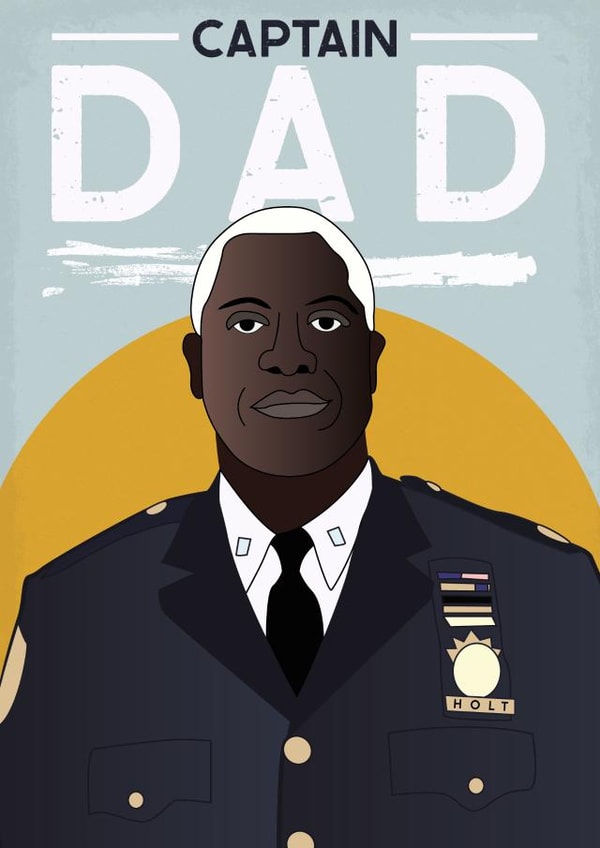 CAPTAIN DAD HOLT DADTAIN CARD created by @punbelievable