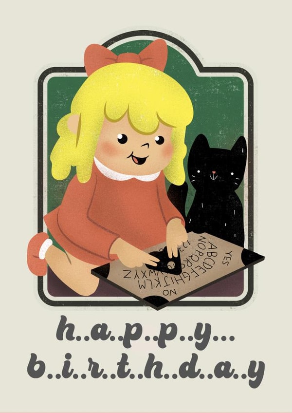 Cute Spooky Birthday Card for Teen Girls & Alternative Women created by Occasional Occasions