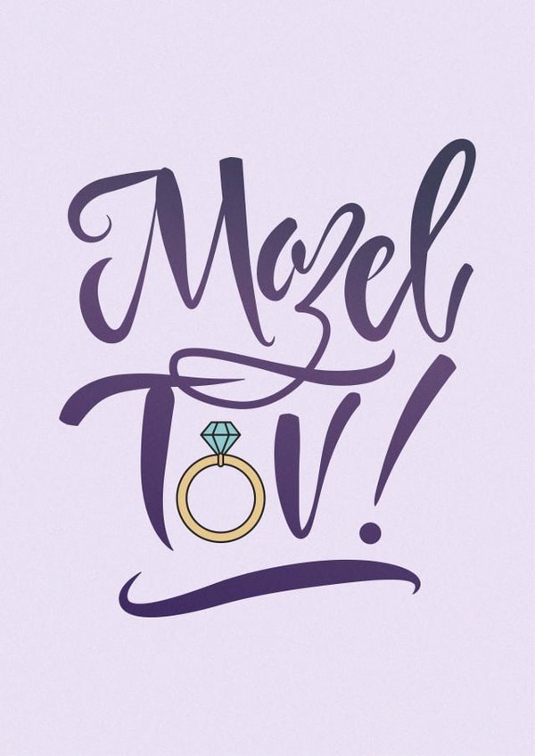 Mazel Tov - Wedding or Engagement Card created by Rishi