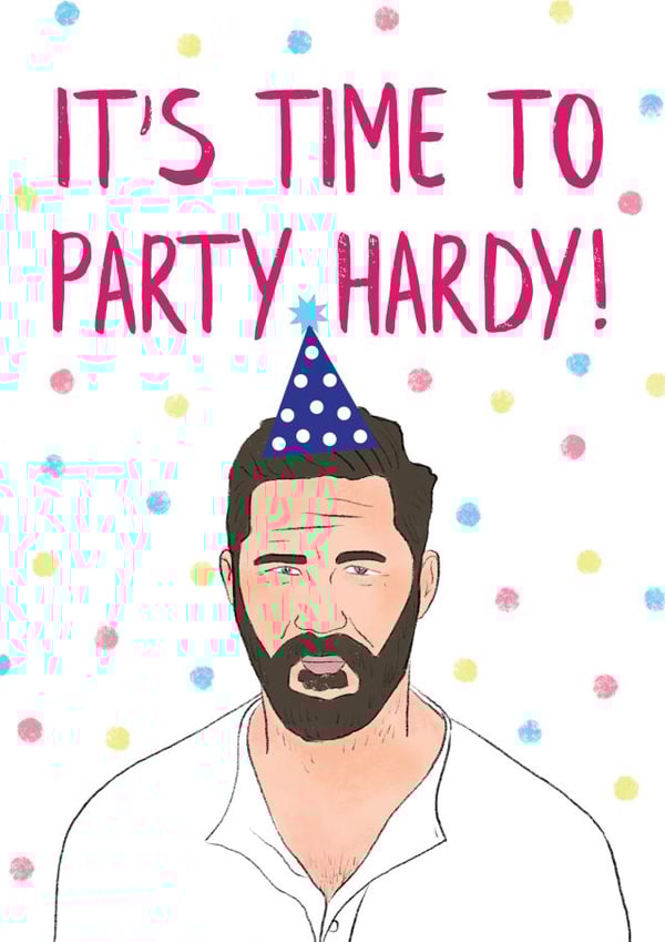 Tom Hardy Birthday Card created by Katie Moody
