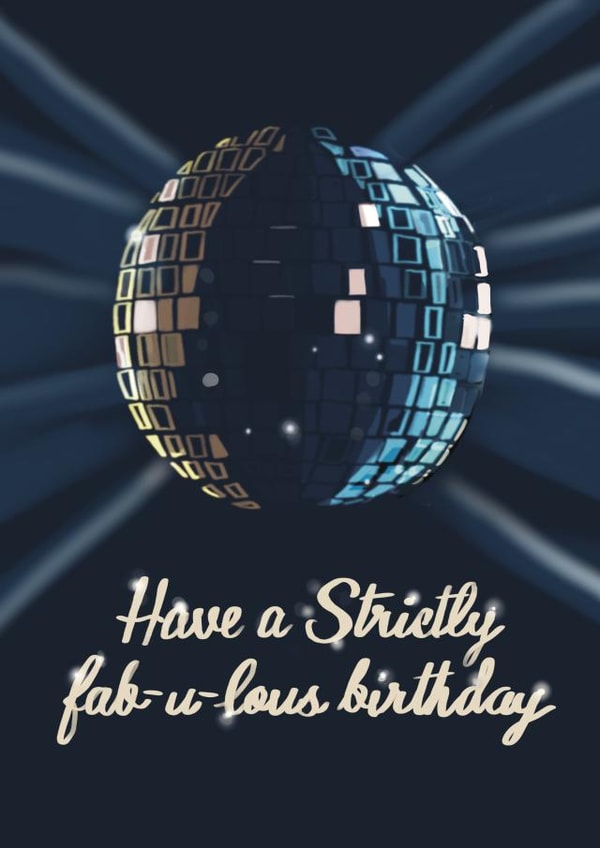 Strictly Fabulous birthday created by Bertie Bryans