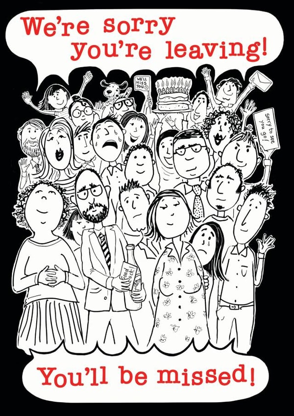 Sorry you're leaving! created by Aimee Beaven