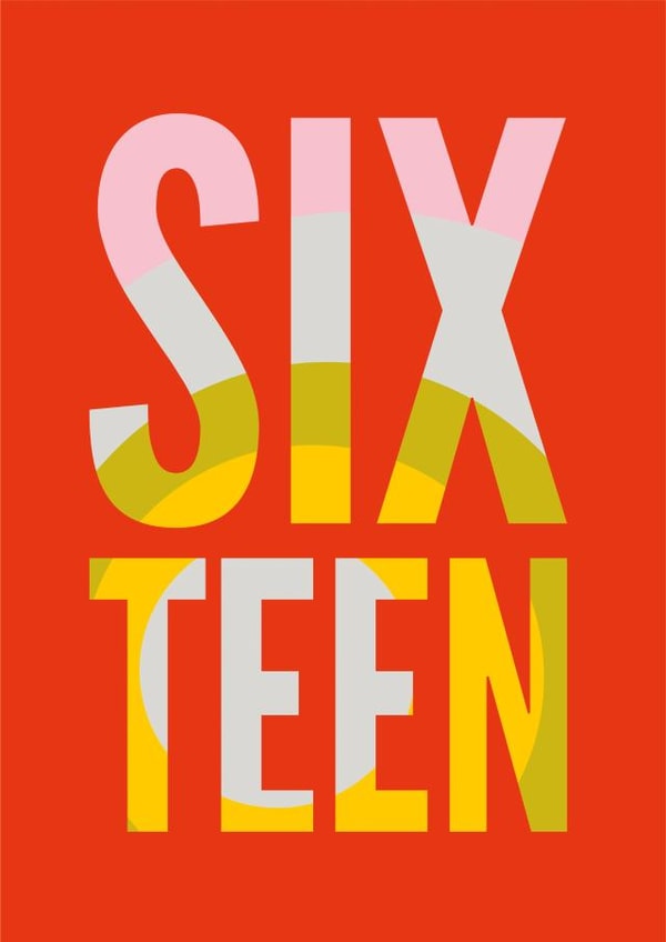 Classic 16th Birthday Card created by Diva Doodle Designs