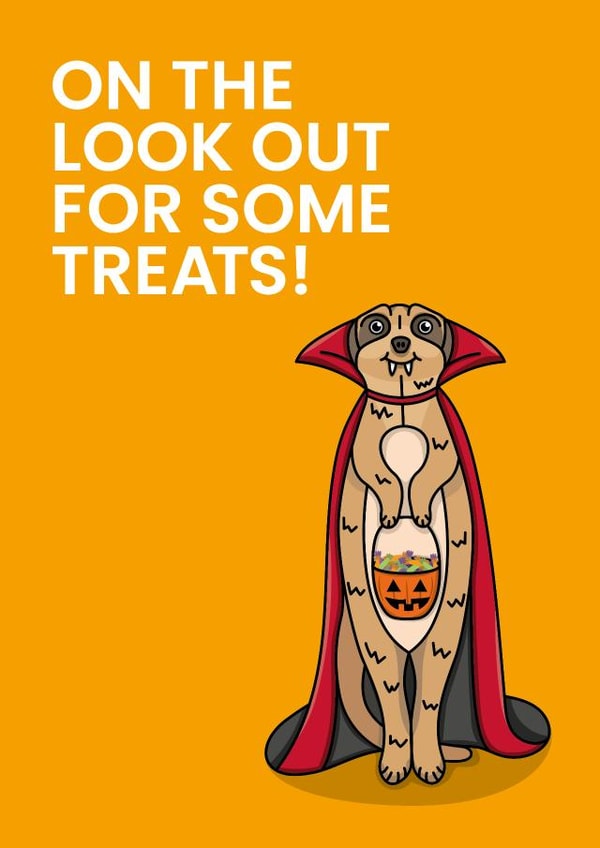 Vampire Meerkat Card created by Been Creating