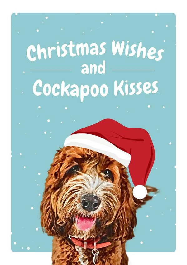 Cockapoo Christmas Card created by Studio Woof