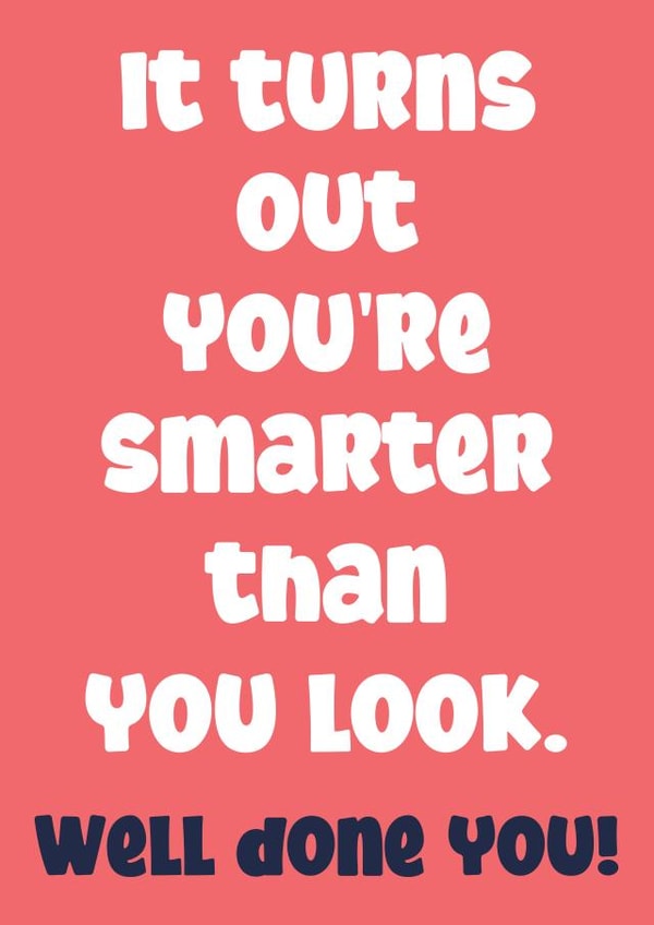 Funny graduation new job card created by Exquisite Studio