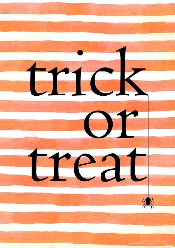 Trick or Treat Halloween Card created by Pippin Prints