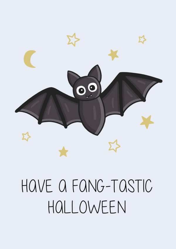 Fang-Tastic Halloween Bat created by Creaternet