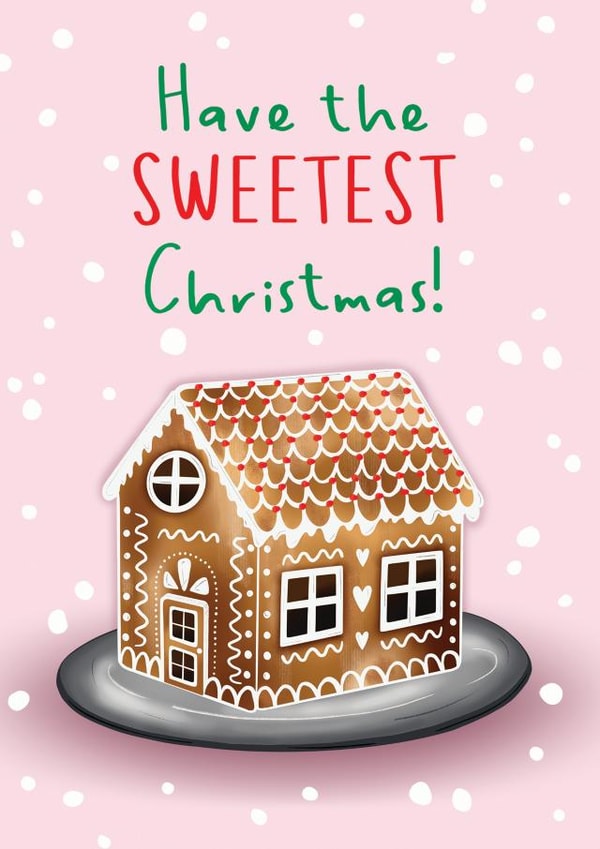 Sweetest Christmas Gingerbread House Christmas Card created by Amy Florence Design