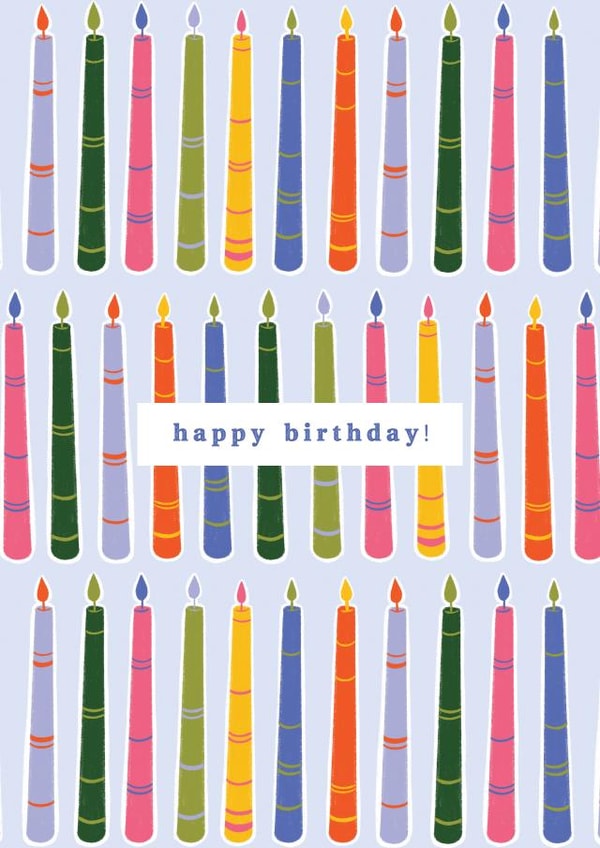 Happy Birthday Blow Out Your Candles Card created by Charlotte Nicholson Design