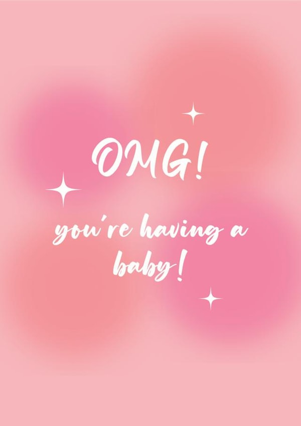 OMG You're Having a Baby Pregnancy Card created by Arikaa Designs