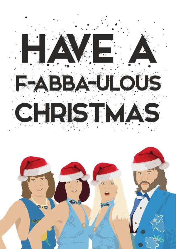 F-Abba-Ulous Christmas card created by MintCards