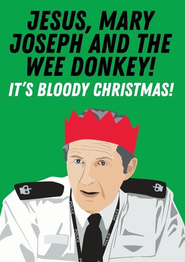 Ted Hastings Christmas Card created by Kyleigh Orlebar