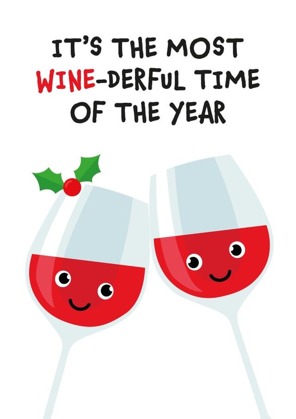 The most wine-derful time of the year created by Kiddy Winks Prints