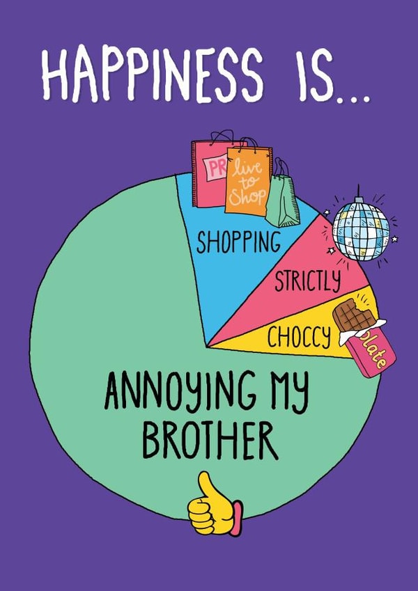 Annoying Brother birthday card created by Eskimo Kiss Designs