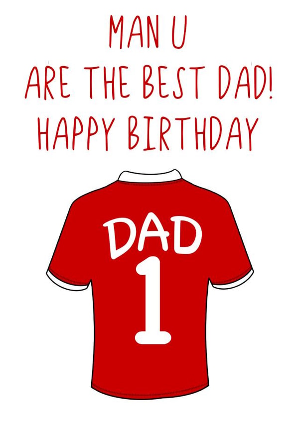 Man U birthday card created by Nicole Kelly
