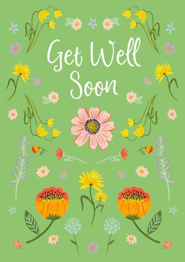 Green Floral Get Well Soon Card created by Erika Firm