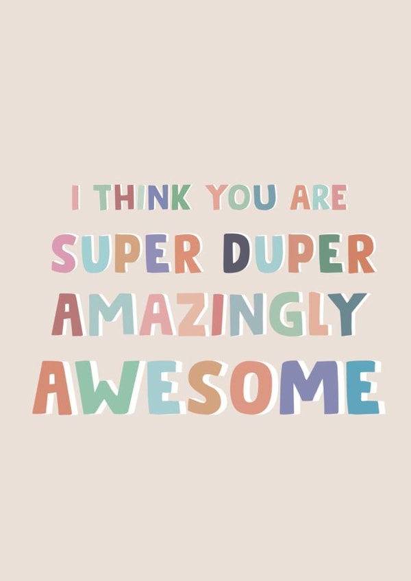 YOU'RE AWESOME created by Wednesday's Wombat