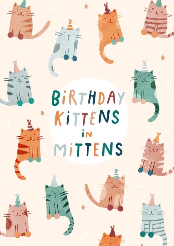 Birthday Kittens in Mittens created by Pilea Press
