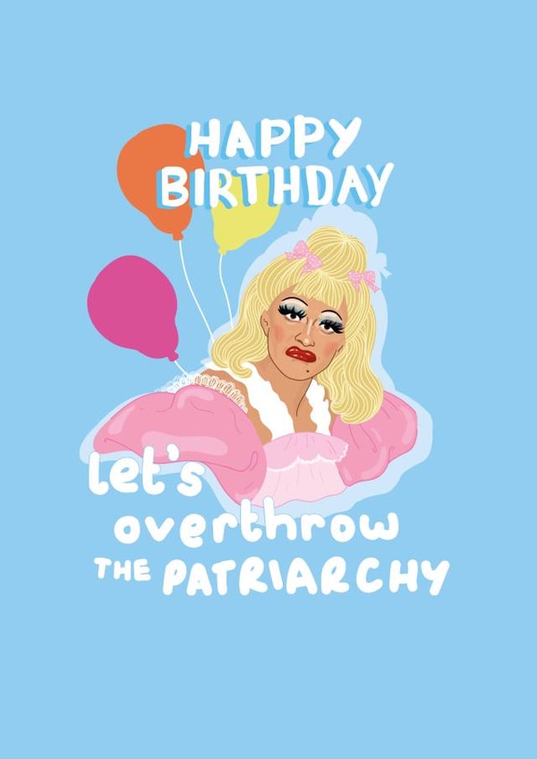 Bimini Bon Boulash - Birthday Patriarchy Rupaul's Drag Race UK RPDR created by PonyChops