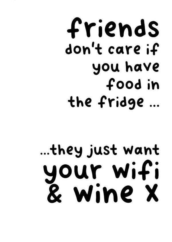 funny wifi and wine new home card created by Huxters