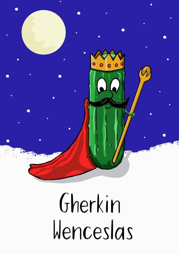 Good king Wenceslas Christmas card created by Maddy Bennett