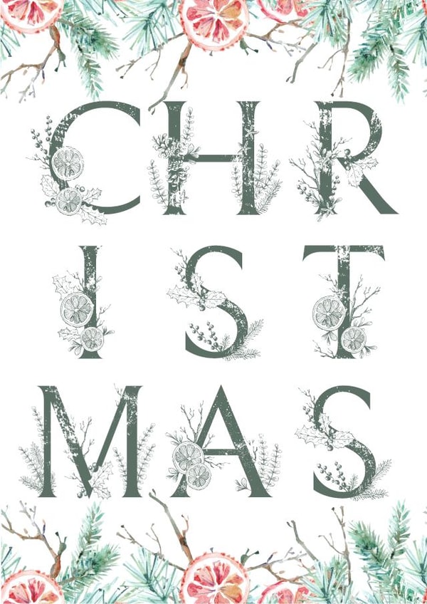 Festive Christmas Card  created by Paper Wishes Co