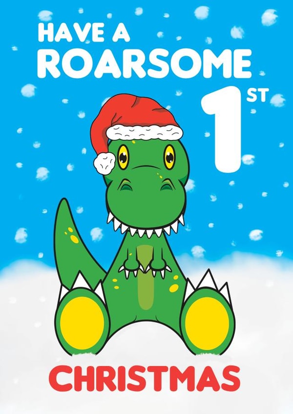 Dinosaur Roarsome 1st Christmas created by @Cupsie's Creations